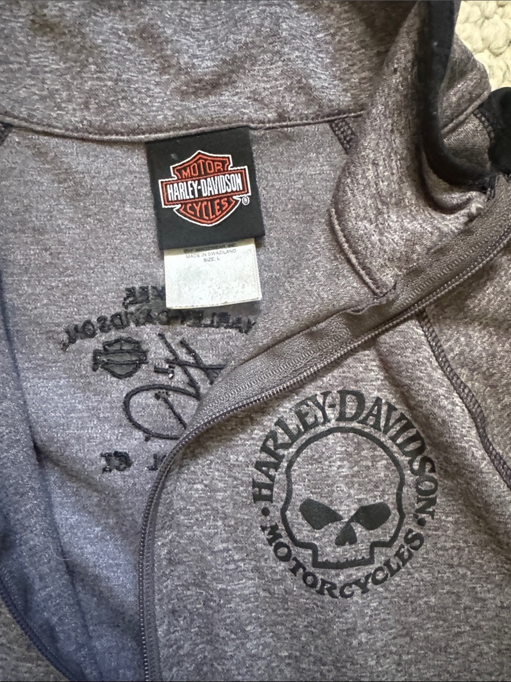 Harley-Davidson Quarter Zip Pullover - Picture 2 of 5